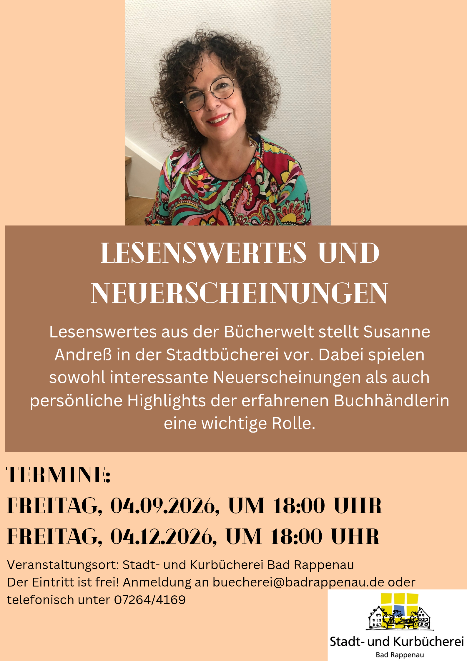 Plakat Veranstaltung Lesenswertes und Neuerscheinungen